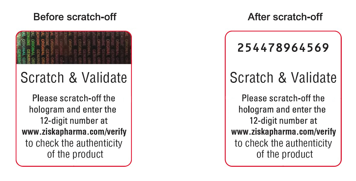 Ziska Product Authentication Sticker Manufacturer Supplier 